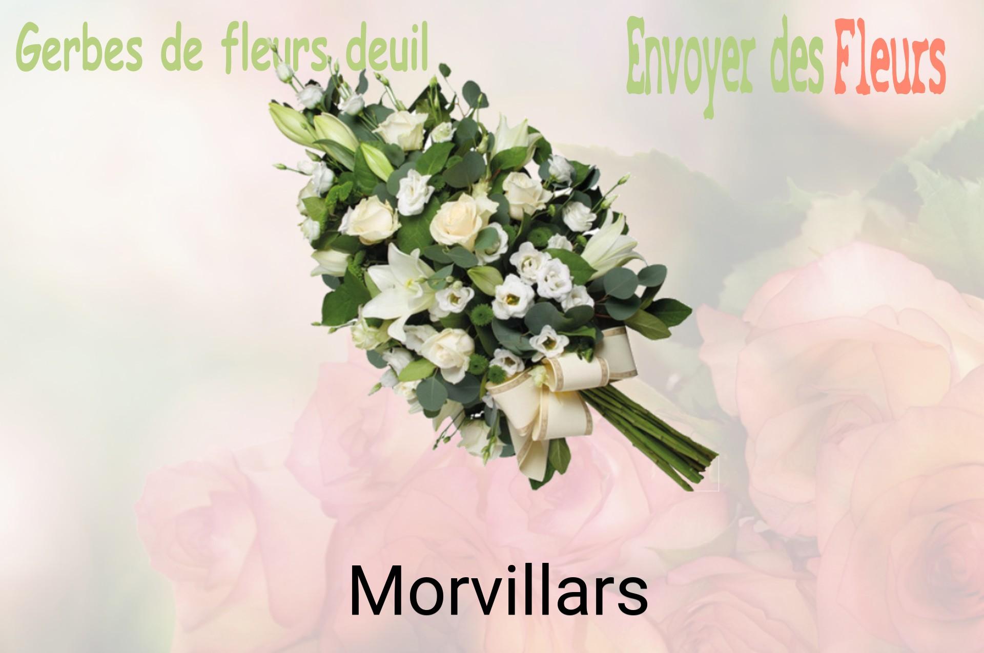 Gerbe de fleurs de deuil livrée à Morvillars